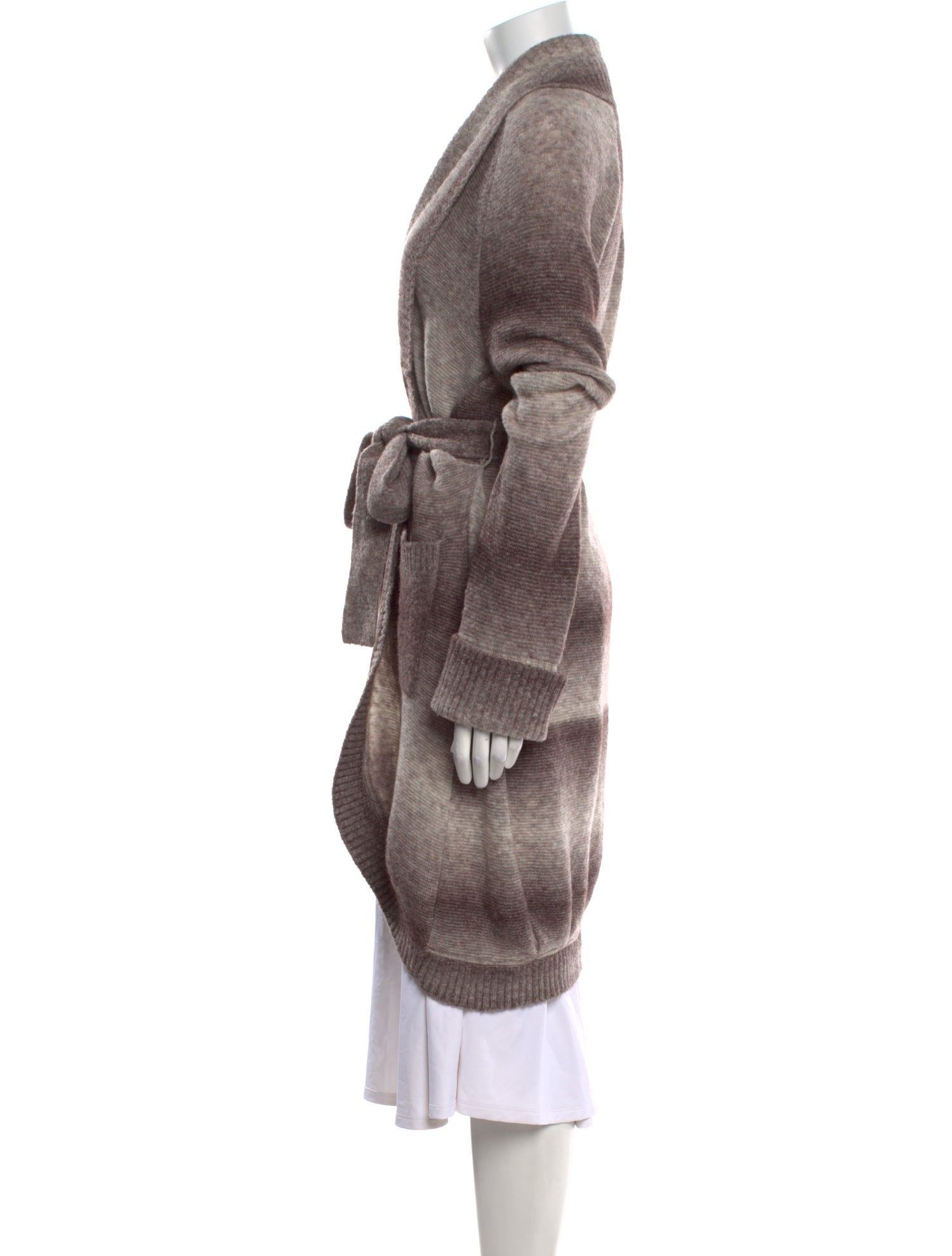 Qi Cashmere Open Front Sweater