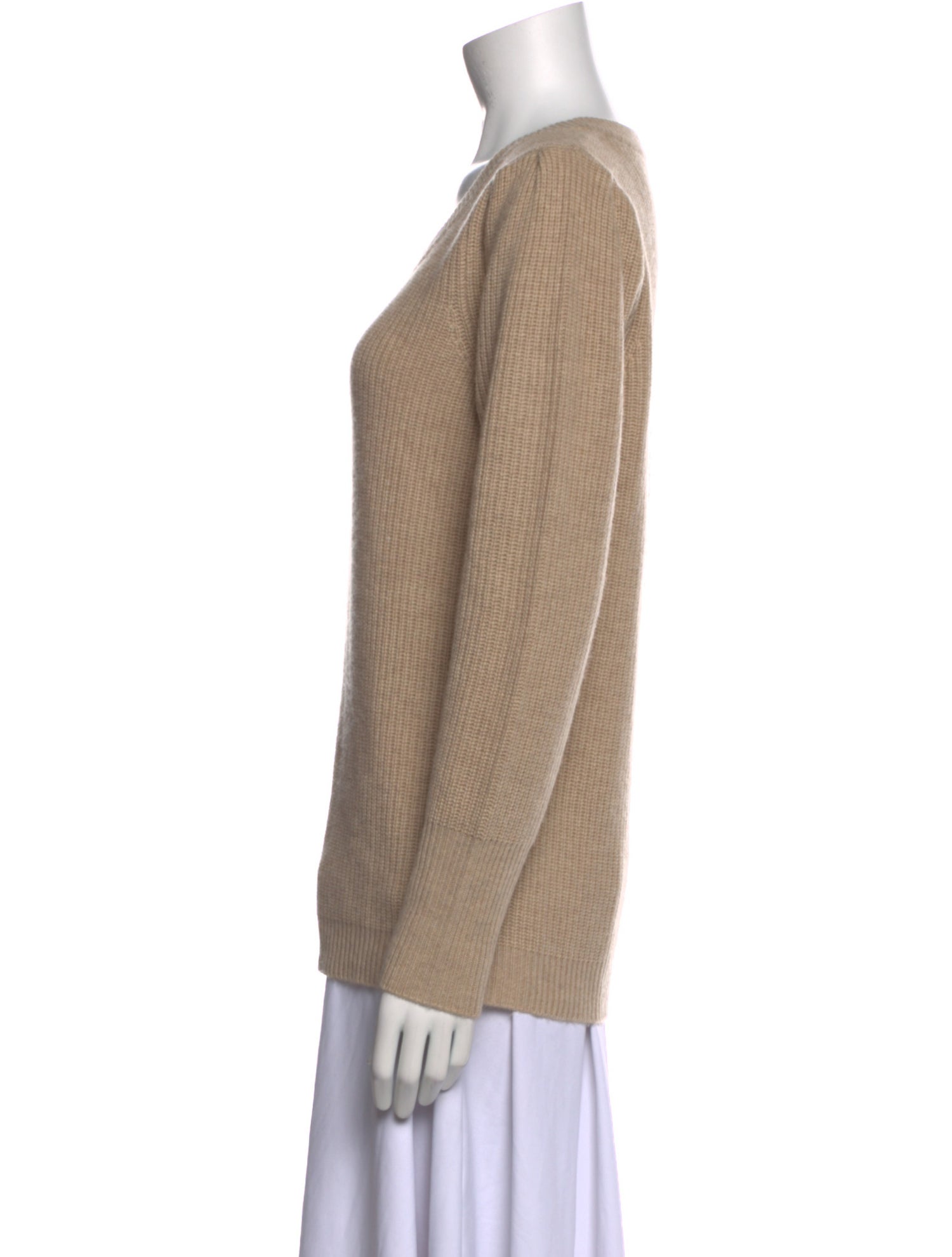 Qi Cashmere Wool Scoop Neck Sweater