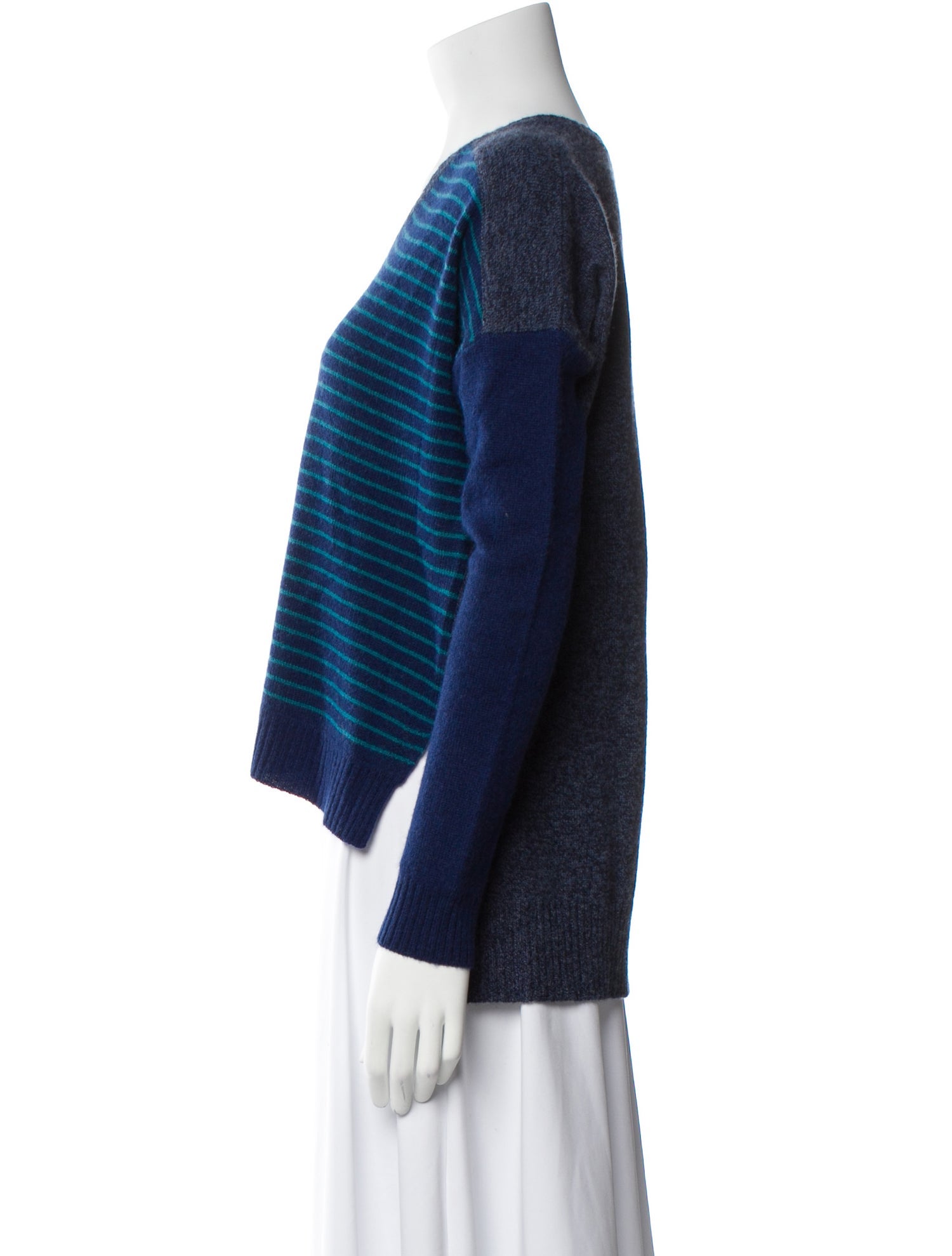 Qi Cashmere Cashmere Striped Sweater