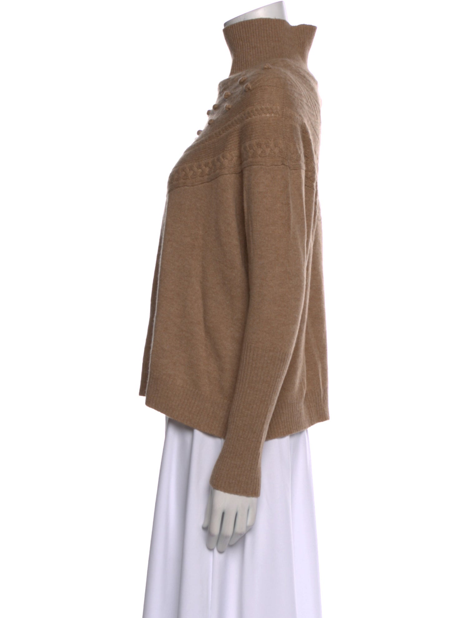 Qi Cashmere Cashmere Turtleneck Sweater