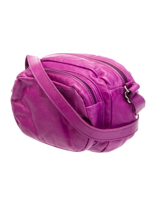 M0851 Leather Crossbody Bag