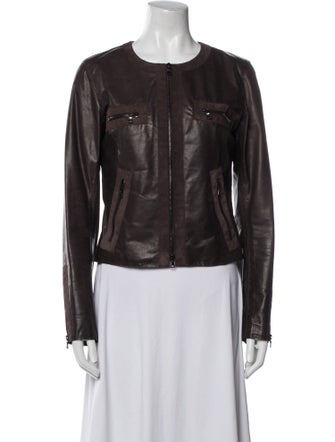 M0851 Leather Biker Jacket