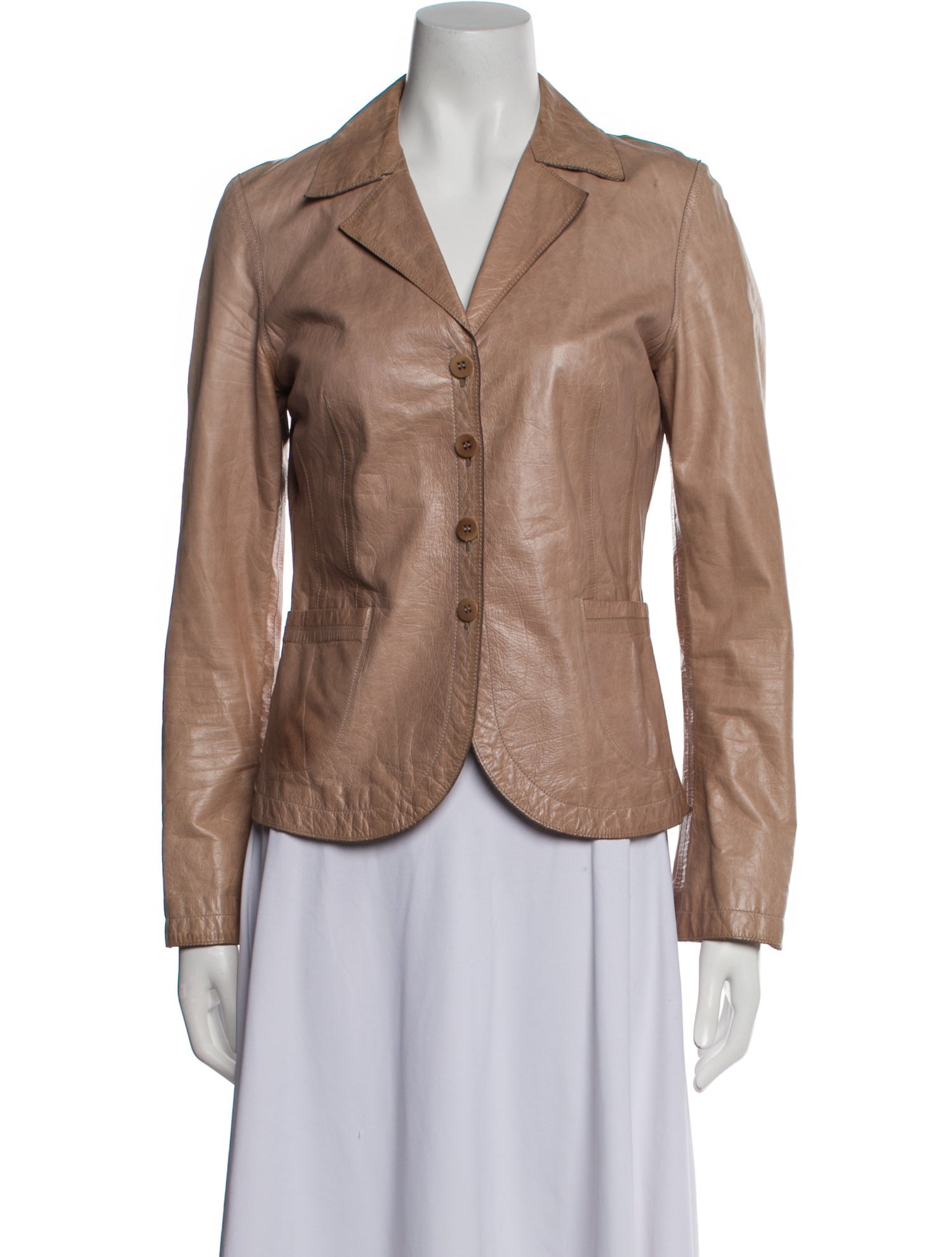 M0851 Leather Blazer