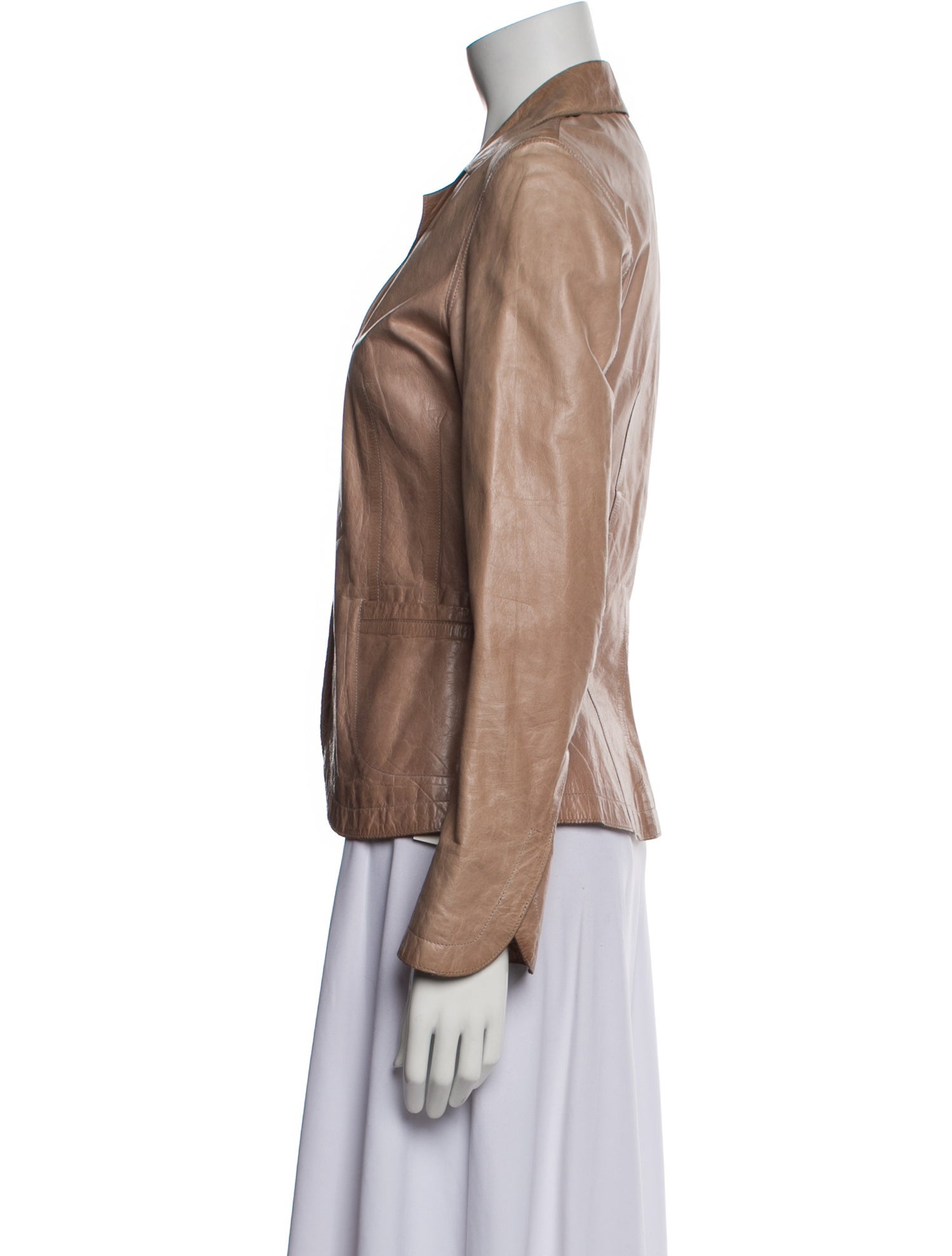 M0851 Leather Blazer