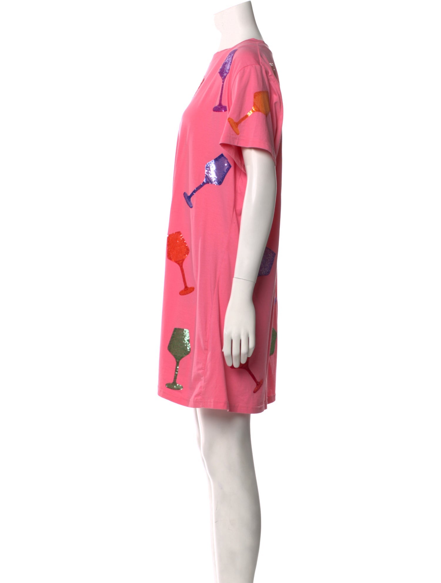 Queen Of Sparkles Floral Print Mini Dress