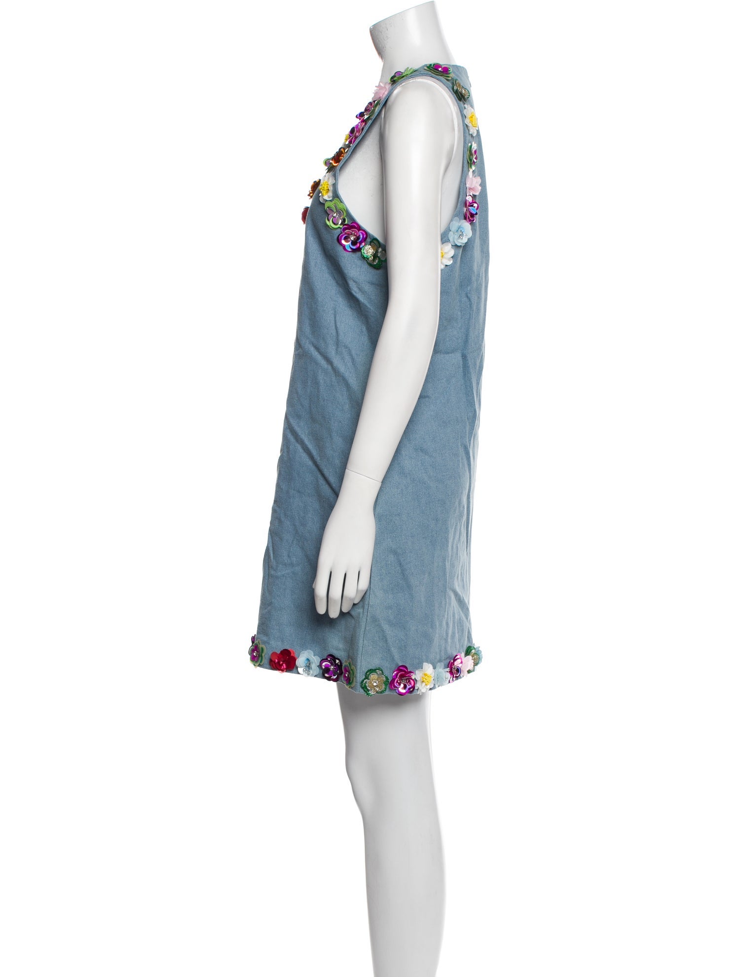 Queen Of Sparkles V-Neck Mini Dress