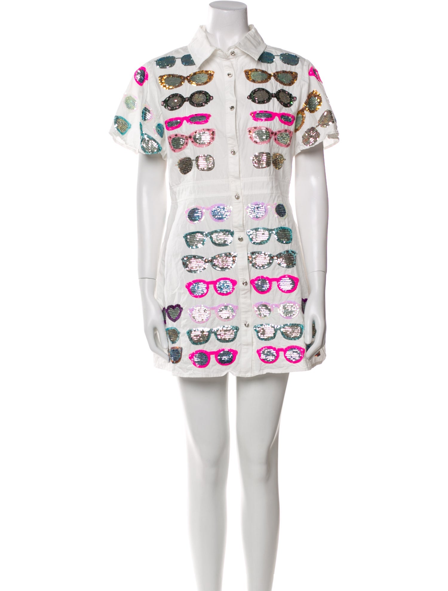 Queen Of Sparkles Printed Mini Dress