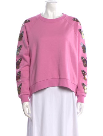 Queen Of Sparkles Crew Neck Long Sleeve Sweatshirt