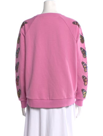 Queen Of Sparkles Crew Neck Long Sleeve Sweatshirt