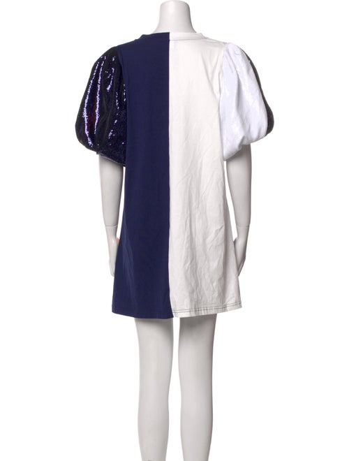 Queen Of Sparkles Colorblock Pattern Mini Dress