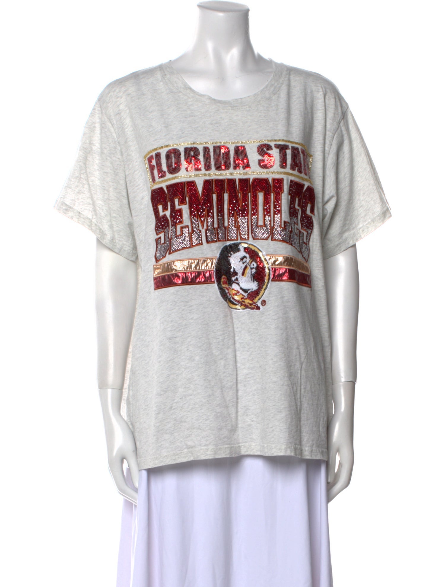 Queen Of Sparkles Graphic Print Crew Neck T-Shirt