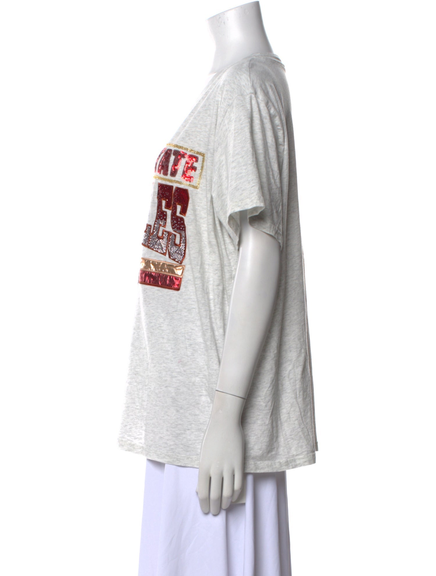 Queen Of Sparkles Graphic Print Crew Neck T-Shirt