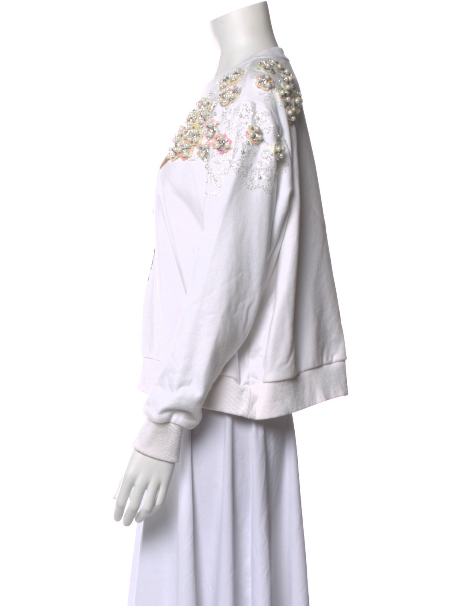 Queen Of Sparkles Graphic Print Crew Neck Sweatshirt