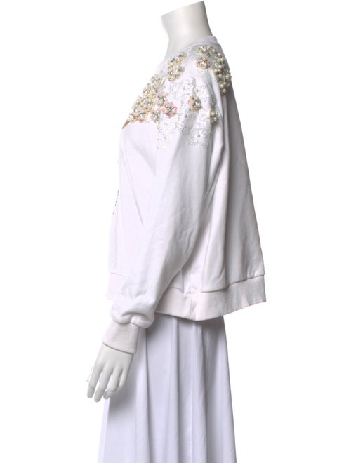 Queen Of Sparkles Graphic Print Crew Neck Sweatshirt