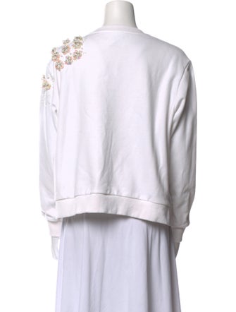 Queen Of Sparkles Graphic Print Crew Neck Sweatshirt