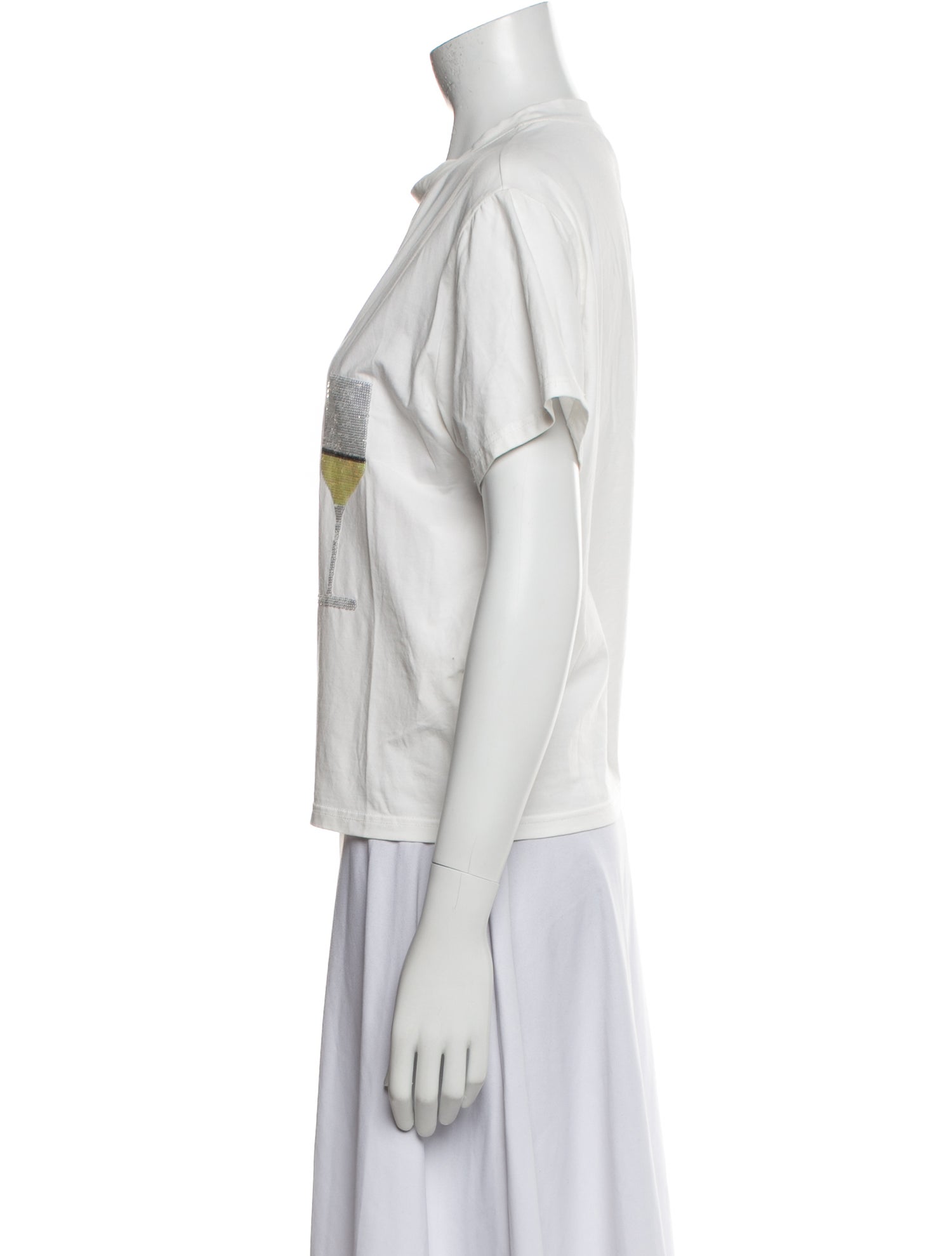 Queen Of Sparkles Graphic Print Crew Neck T-Shirt