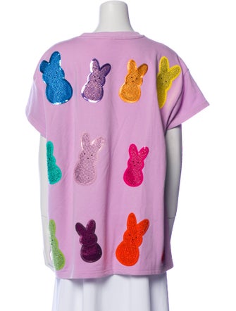 Queen Of Sparkles Graphic Print Crew Neck T-Shirt