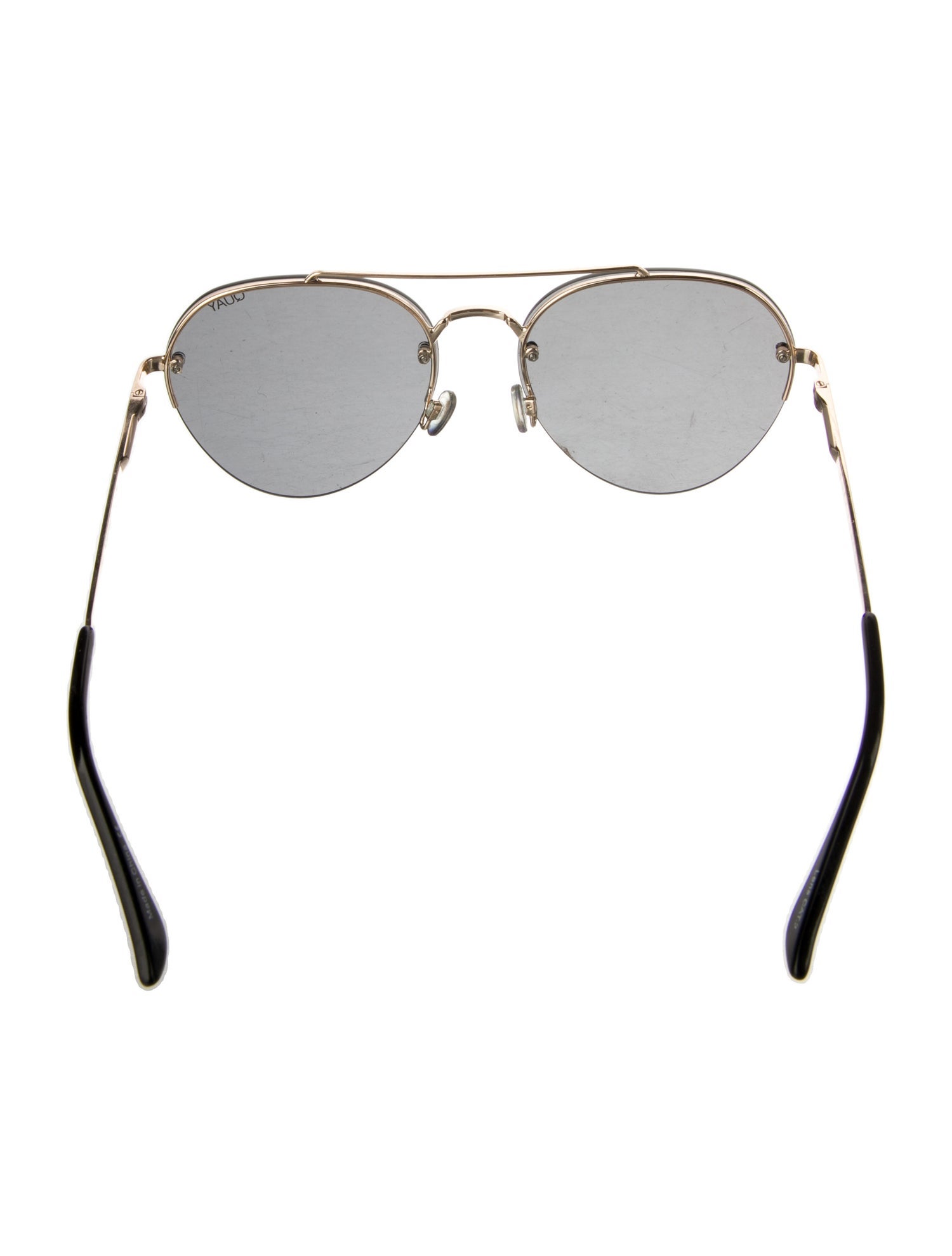 Quay x Desi Aviator Tinted Sunglasses