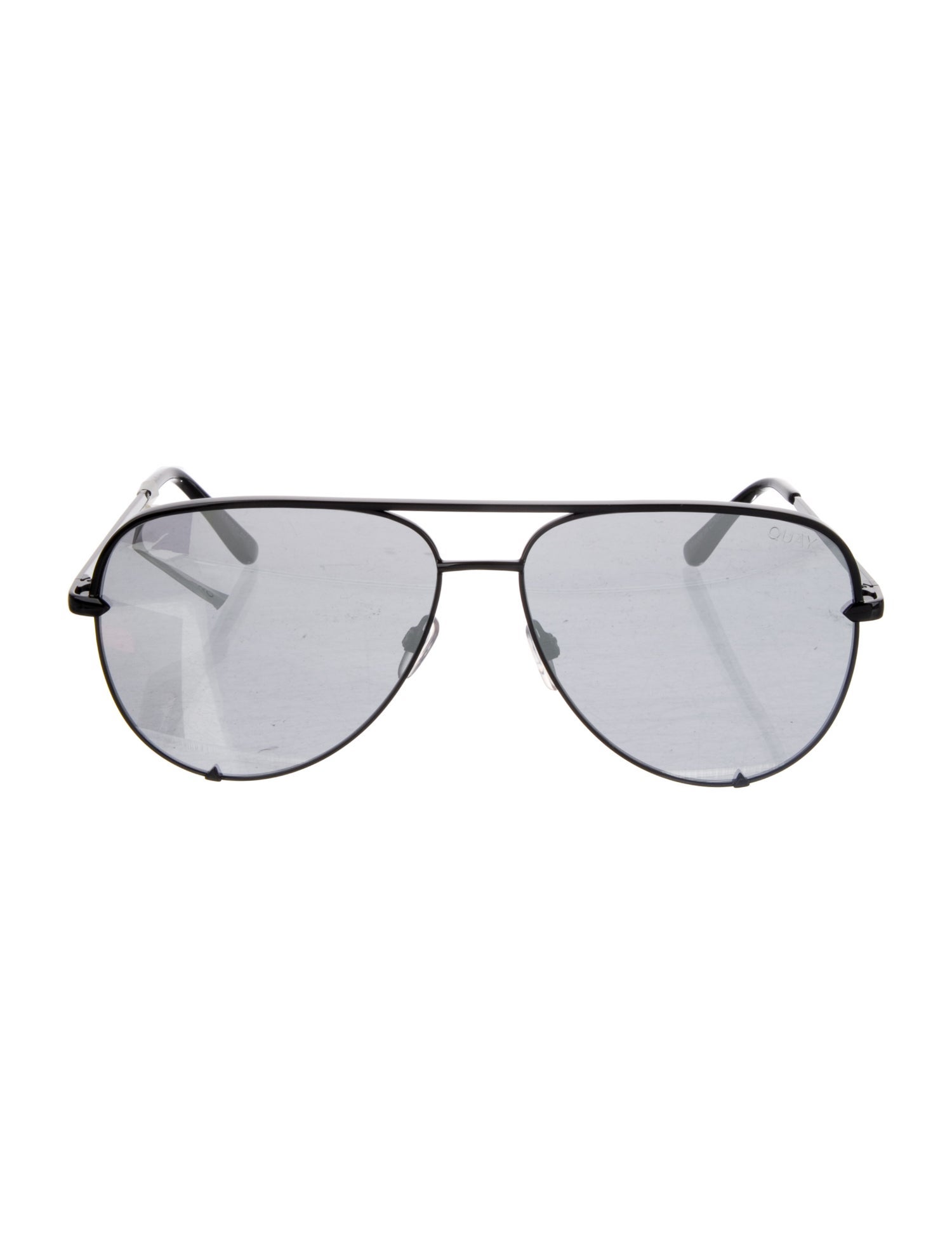 Quay x Desi Aviator Mirrored Sunglasses