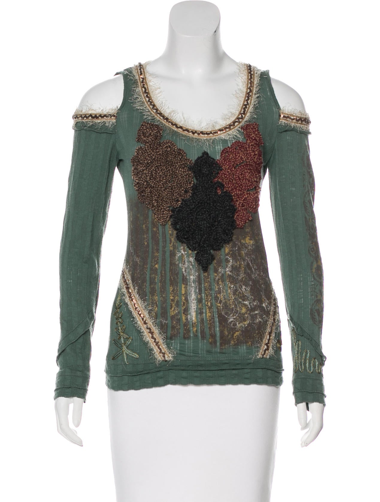 Save The Queen Wool Appliqué Top Clothing WQUEE20025 The RealReal