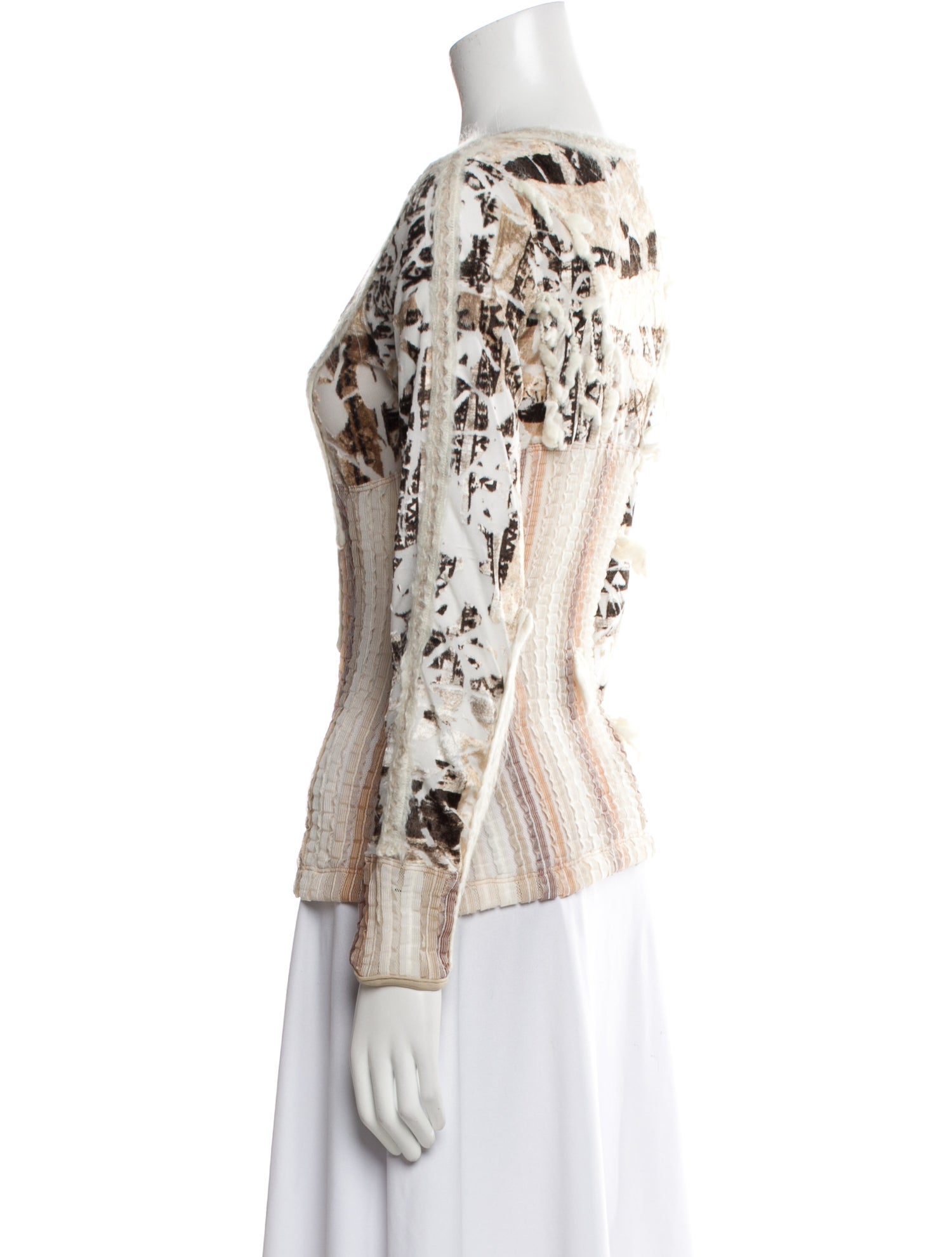 Save The Queen Vintage Printed Button-Up Top