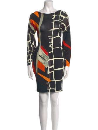 Save The Queen Printed Knee-Length Dress