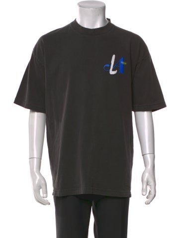 Supervsn T-Shirts Graphic Print Crew Neck T-Shirt L