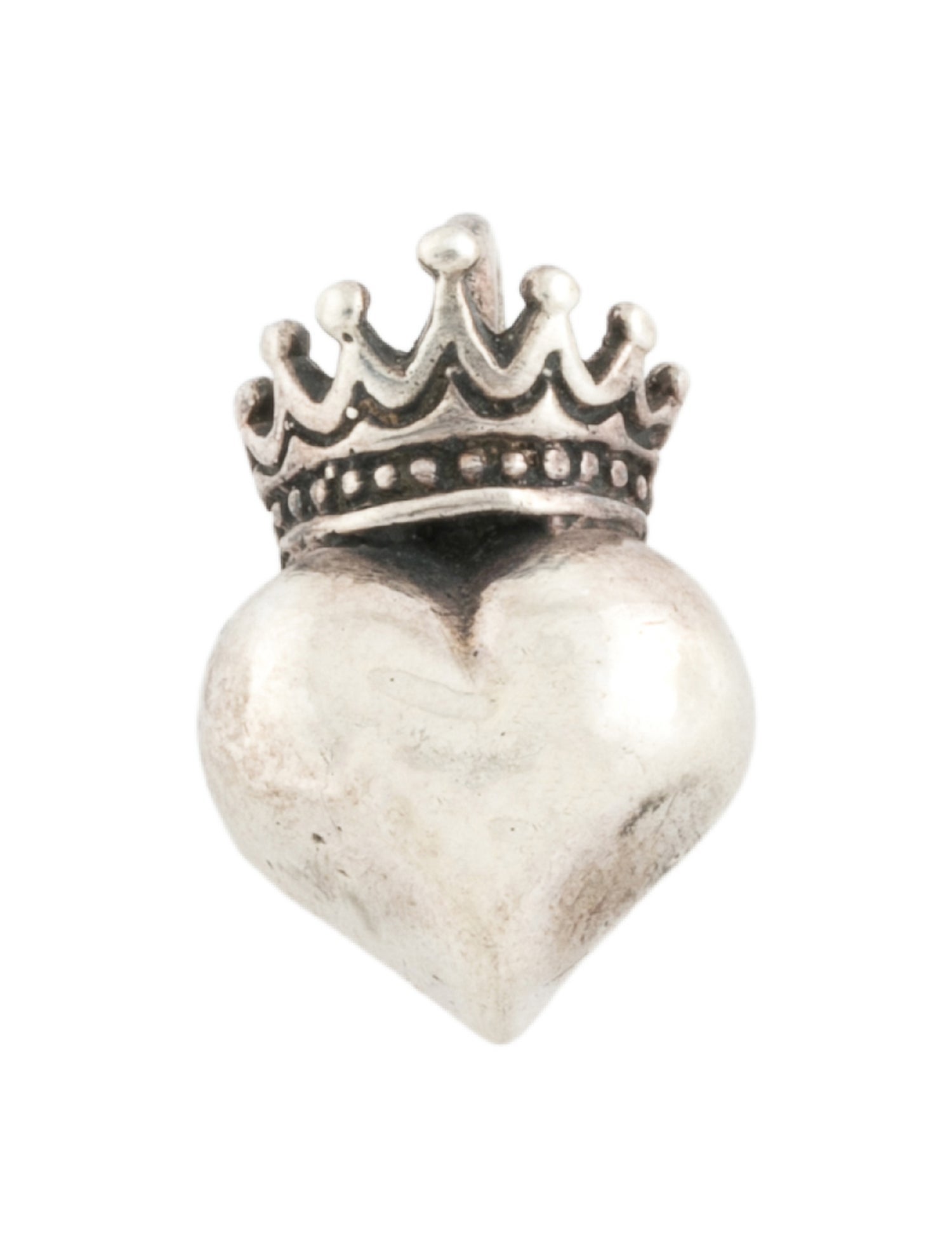 Queen Baby Crowned Heart Pendant