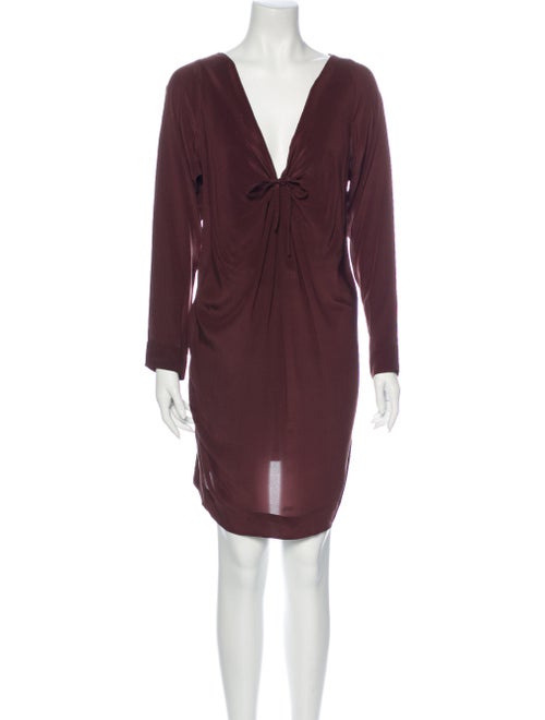 Rodebjer Silk Mini Dress Brown