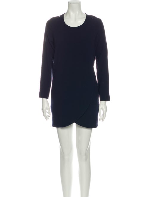 Rodebjer Crew Neck Mini Dress Blue
