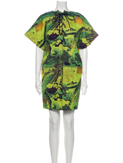 Rodebjer Printed Mini Dress Yellow