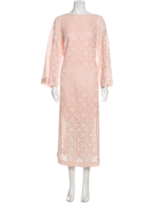 Rodebjer Lace Pattern Long Dress