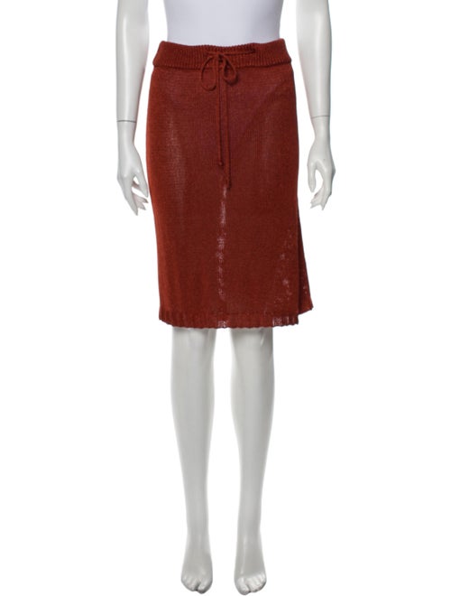 Rodebjer Knee-Length Skirt Orange