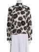 Rodebjer Printed Mock Neck Blouse