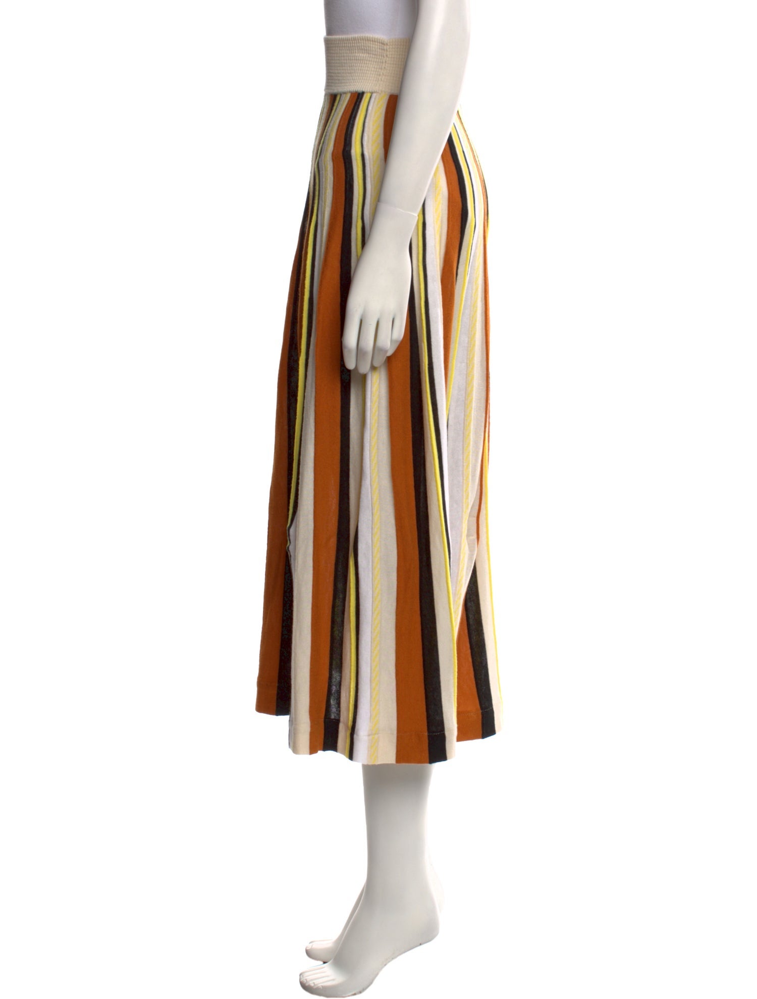 Rodebjer Striped Midi Length Skirt