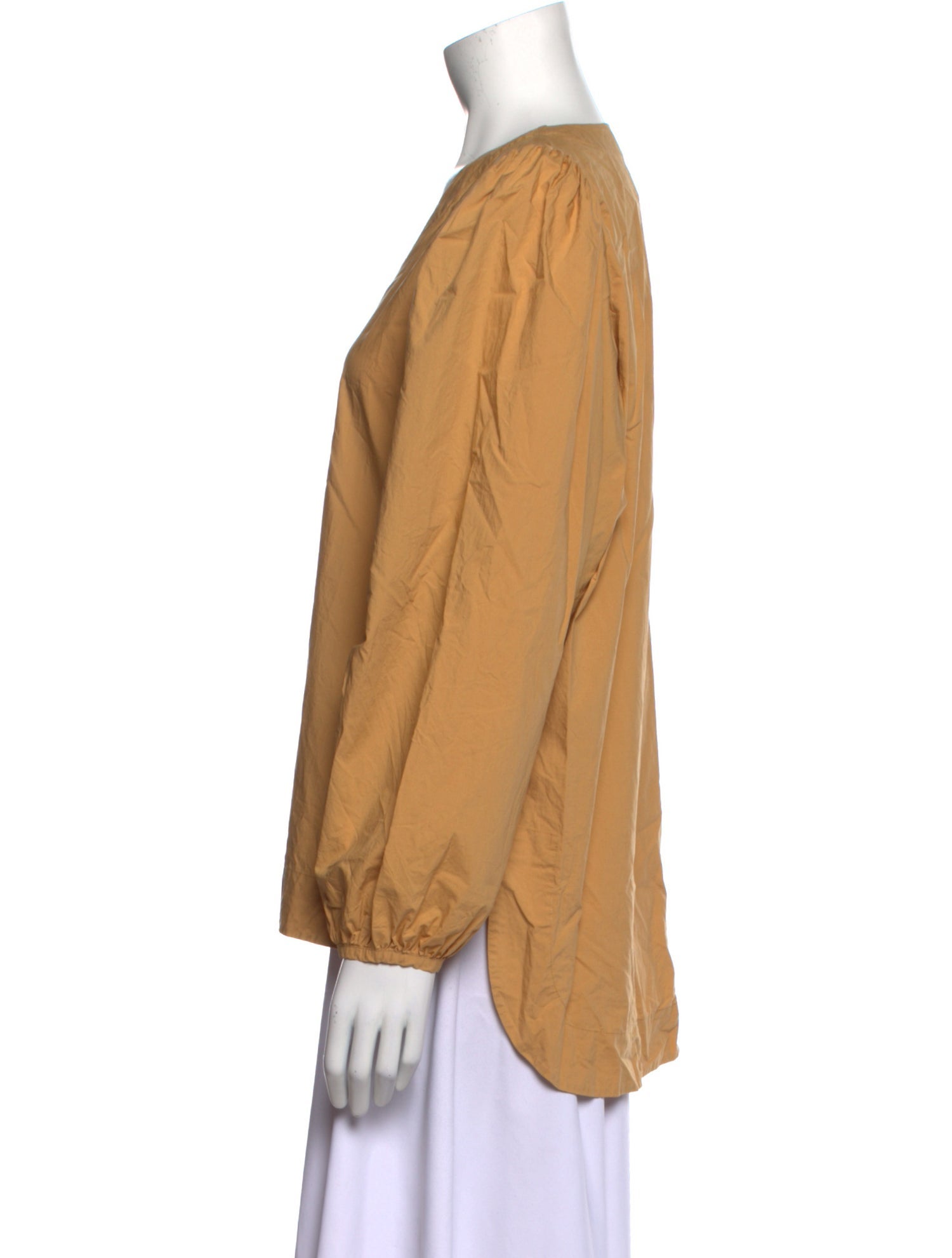 Rodebjer V-Neck Long Sleeve Button-Up Top