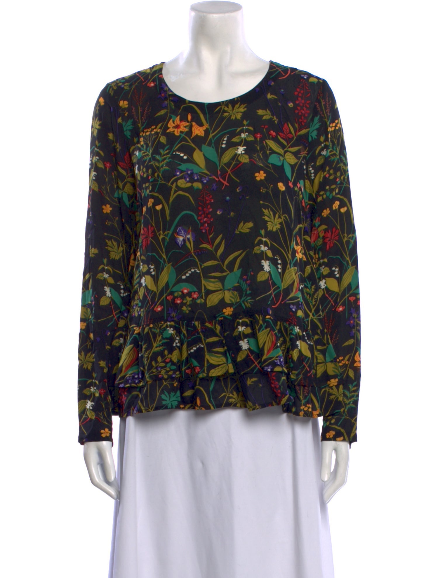 Rodebjer Printed Scoop Neck Blouse