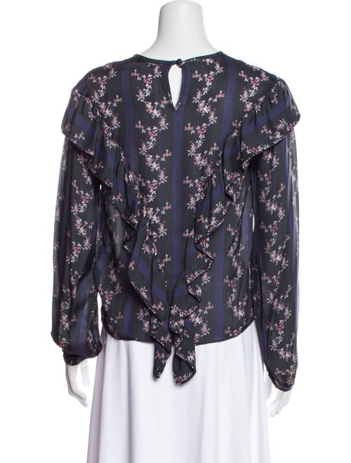 Rodebjer Silk Floral Print Blouse