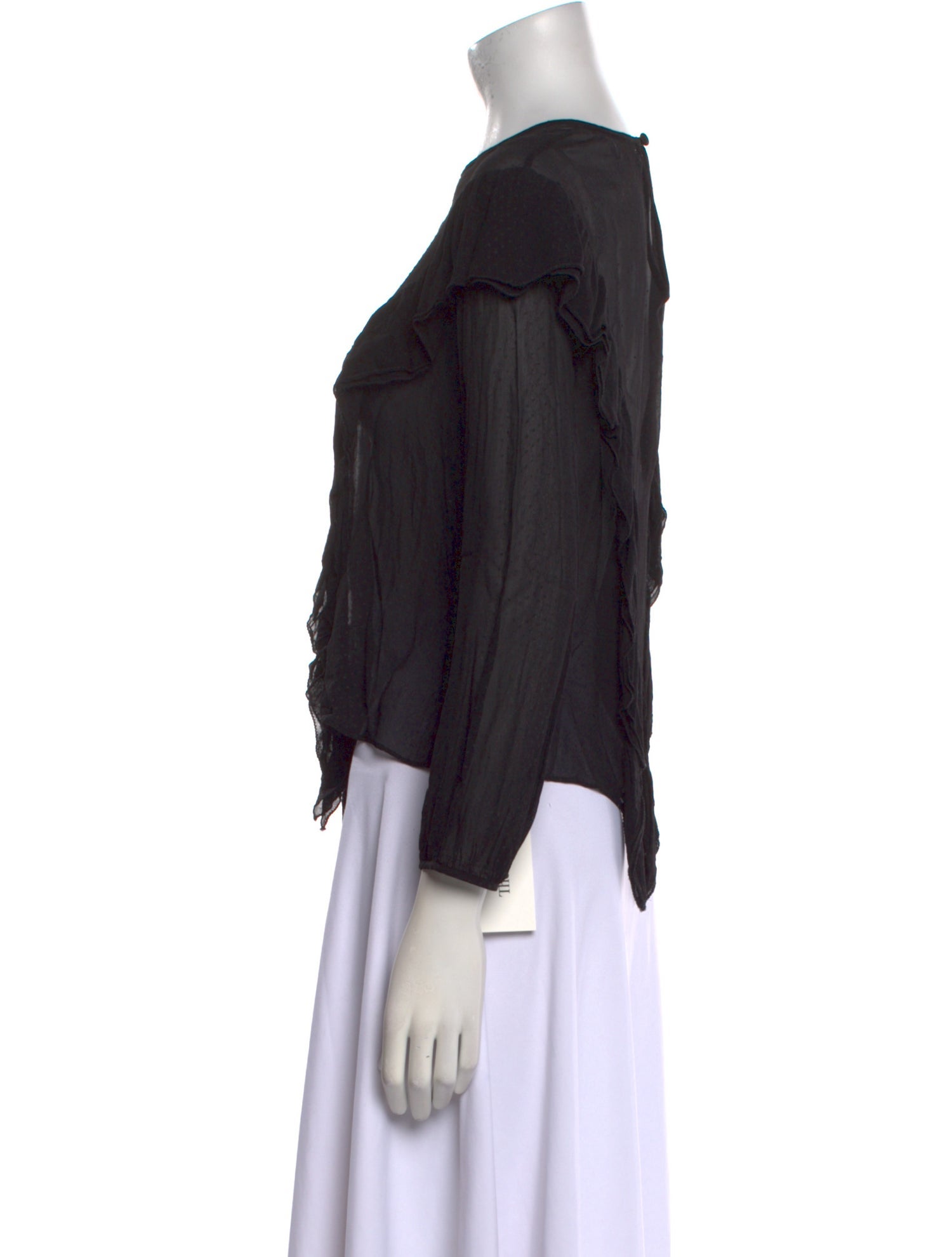 Rodebjer Crew Neck Three-Quarter Sleeve Blouse