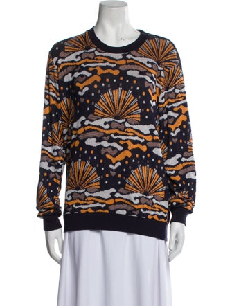 Rodebjer Printed Scoop Neck Sweater
