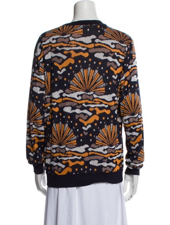 Rodebjer Printed Scoop Neck Sweater