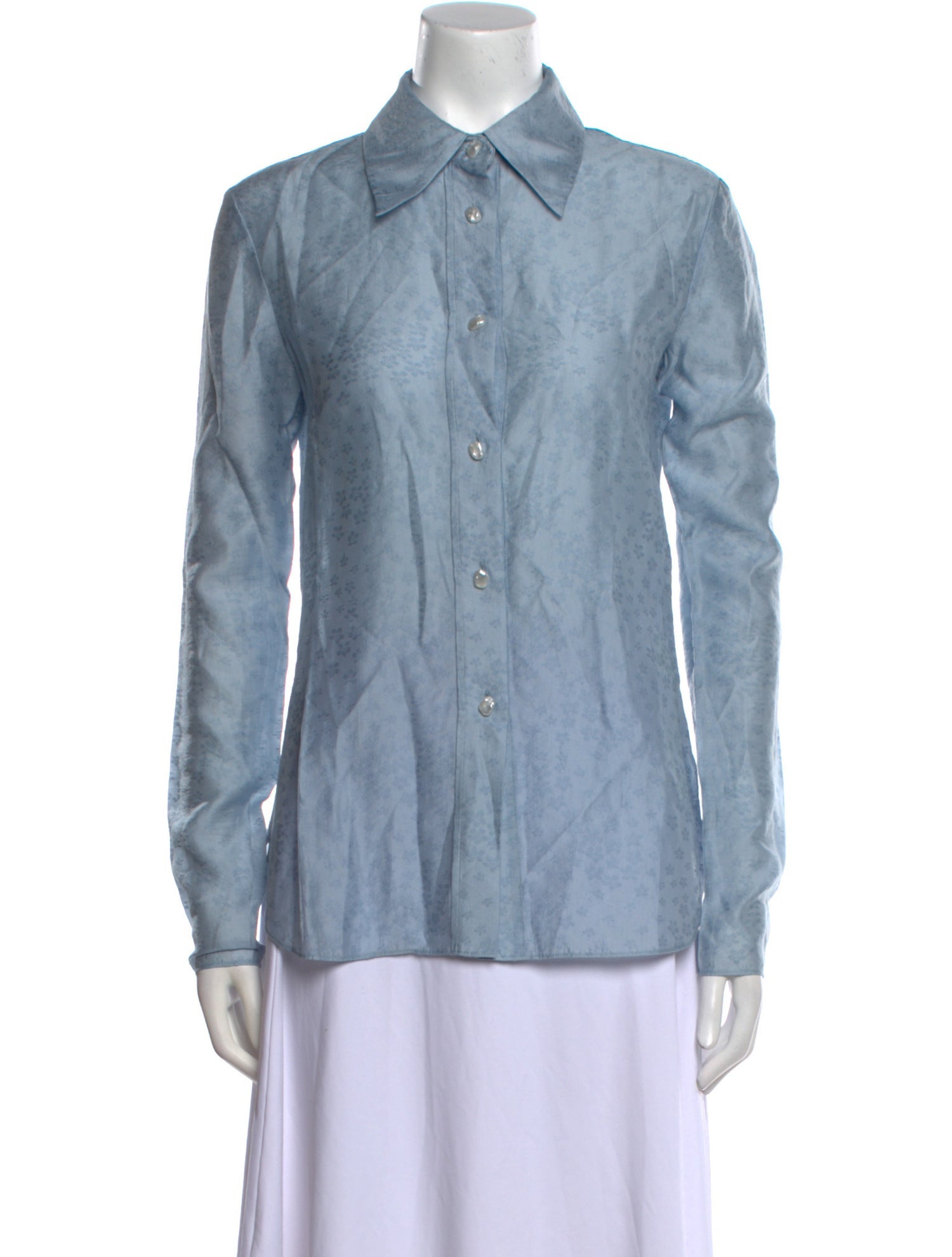 Rodebjer Long Sleeve Button-Up Top