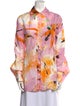 Rodebjer Printed Long Sleeve Button-Up Top