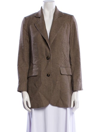 Rodebjer Plaid Print Blazer