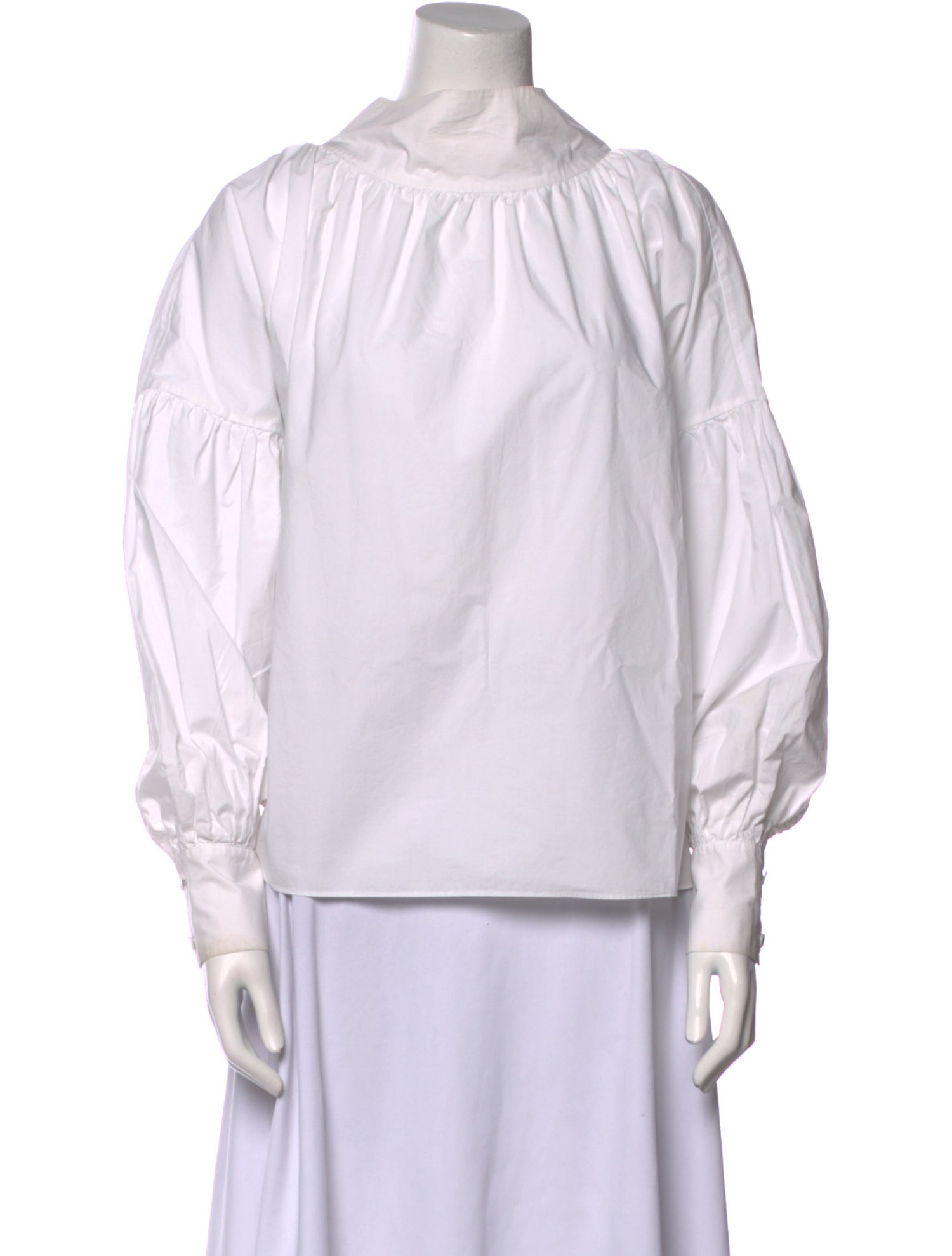 Rodebjer Mock Neck Long Sleeve Blouse