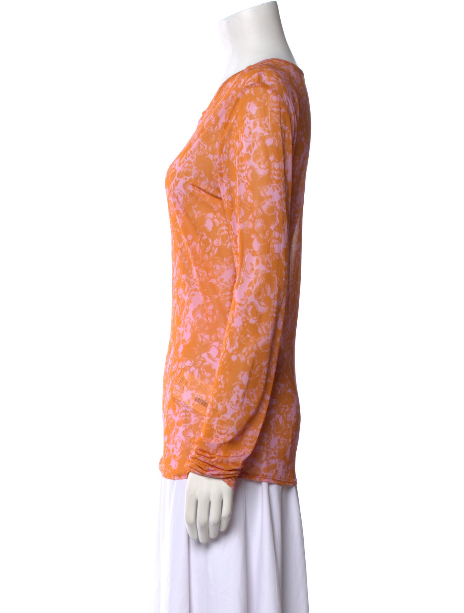 Rodebjer Floral Print Scoop Neck Top