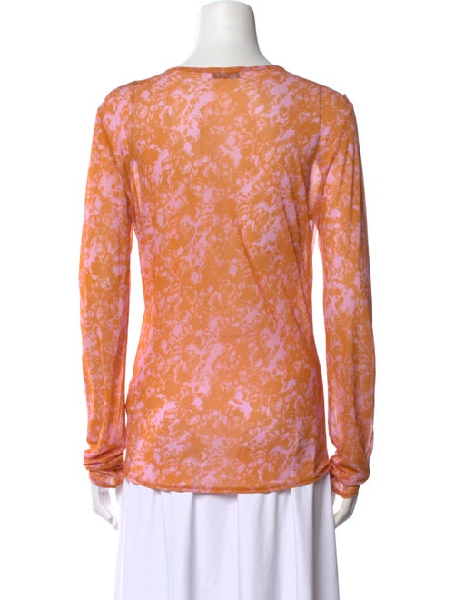 Rodebjer Floral Print Scoop Neck Top