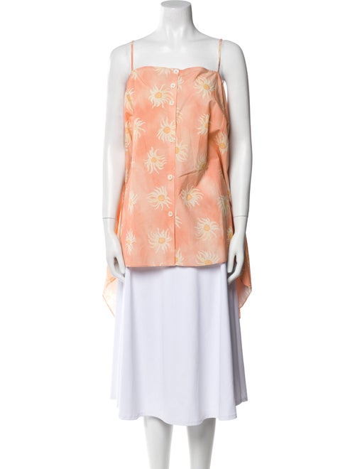 Rodebjer Floral Print Square Neckline Tunic