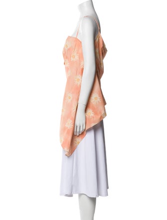 Rodebjer Floral Print Square Neckline Tunic