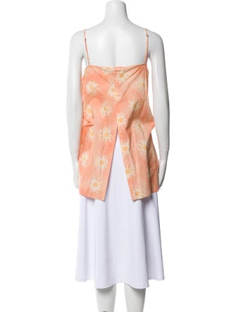 Rodebjer Floral Print Square Neckline Tunic